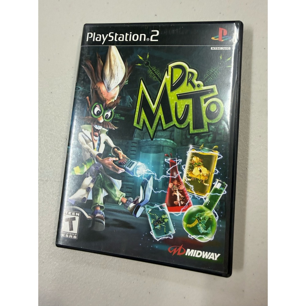 Dr. Muto Sony PlayStation 2 PS2 2002 Midway Game CIB Manual Included